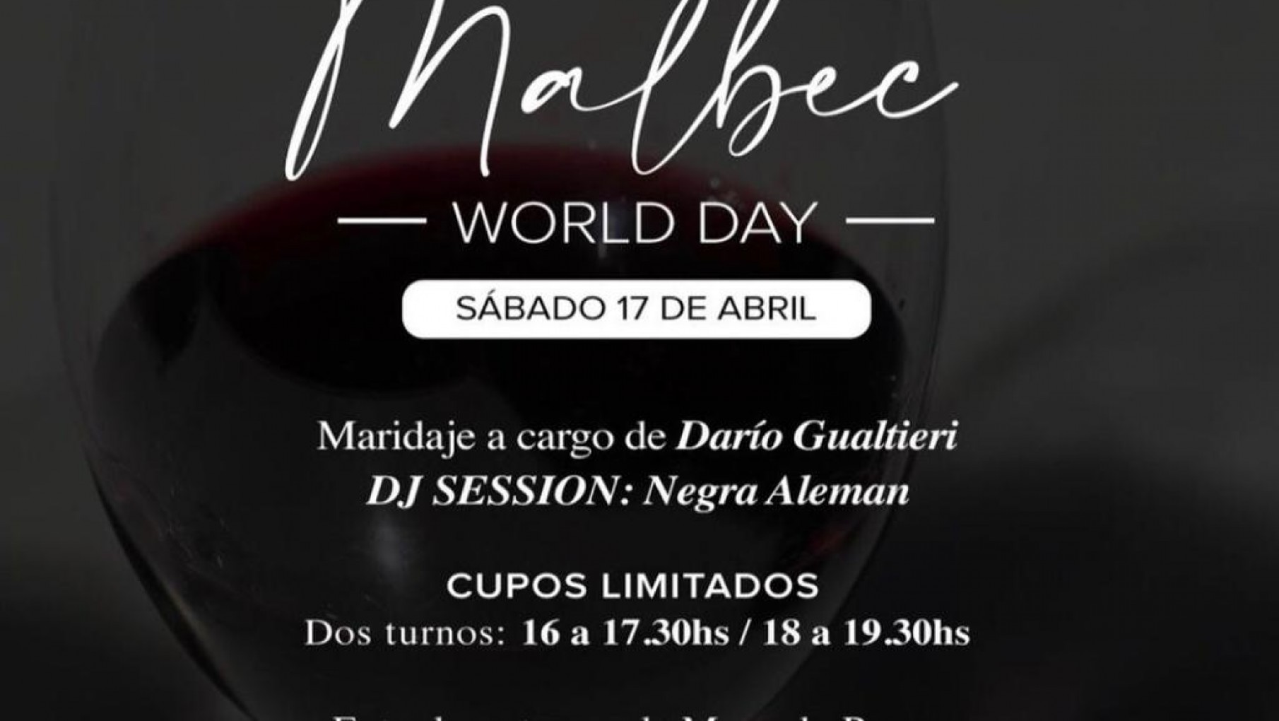 Día internacional del Malbec en la Malbequeria + Maridaje de Dario Gualtieri