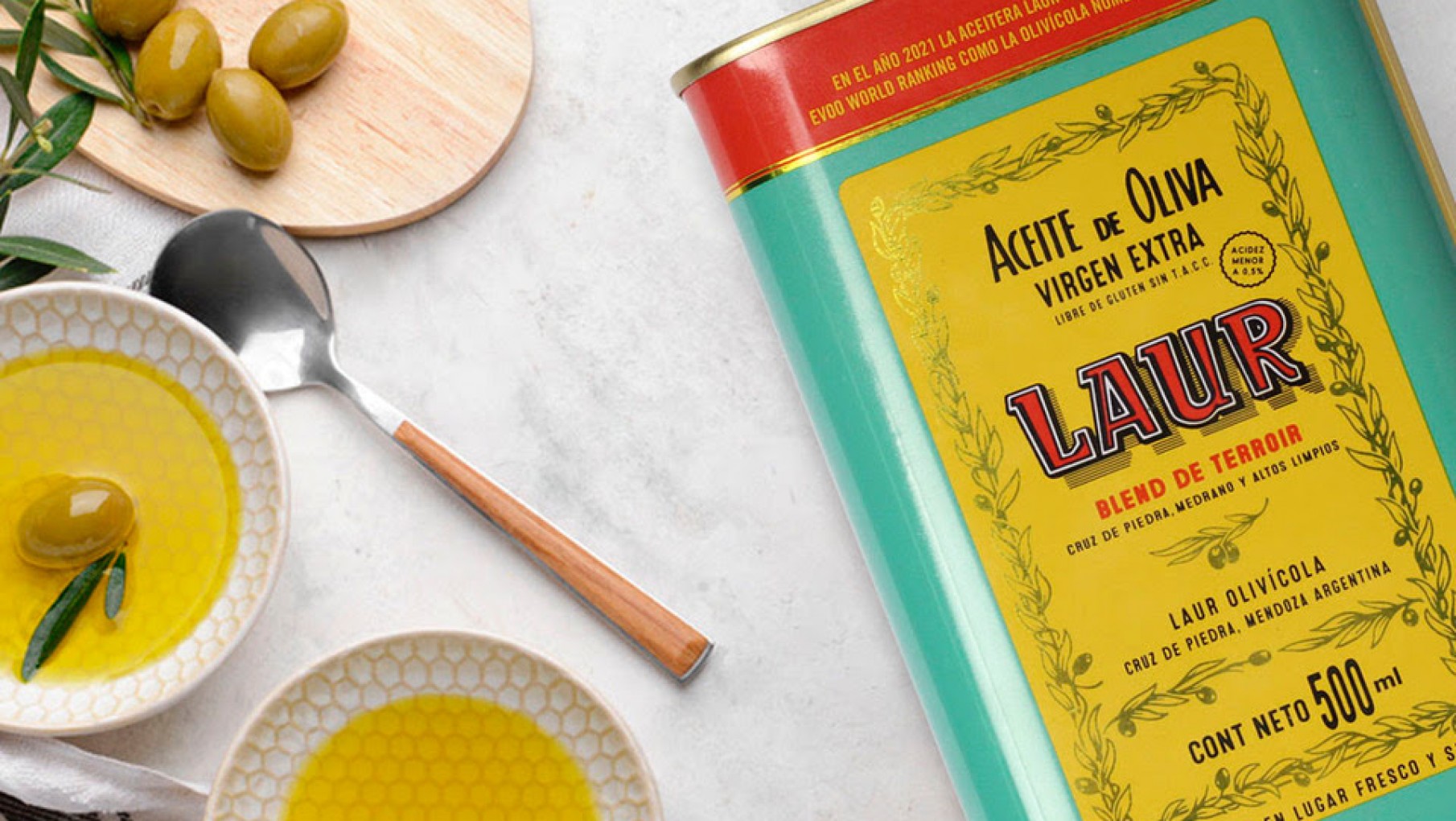 El aceite de oliva de Laur, la mejor del mundo, ya puede conseguirse también en lata.